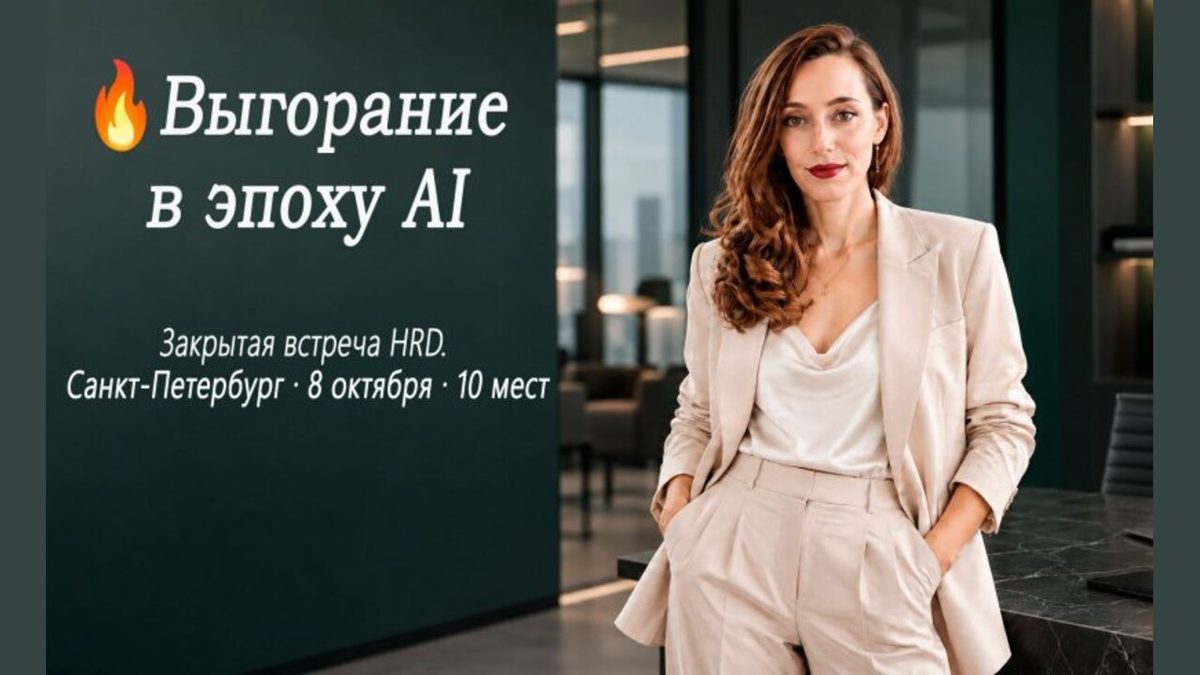 Выгорание в эпоху AI: Цена скорости. Закрытая встреча HRD.